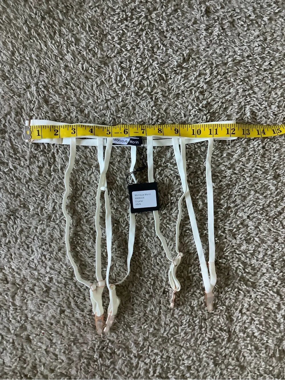 Monique Morin Ivory Garter Belt
